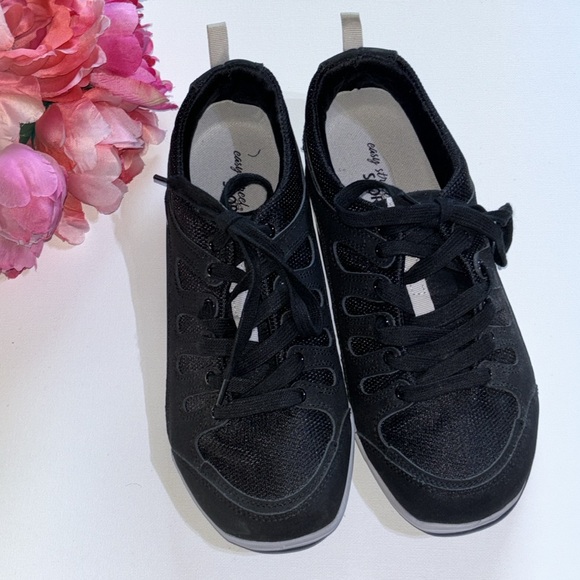 Easy Street Women's Ellen Sport Oxfords Black 9 1/2 N Work Shoes Mom Shoes - Picture 2 of 16